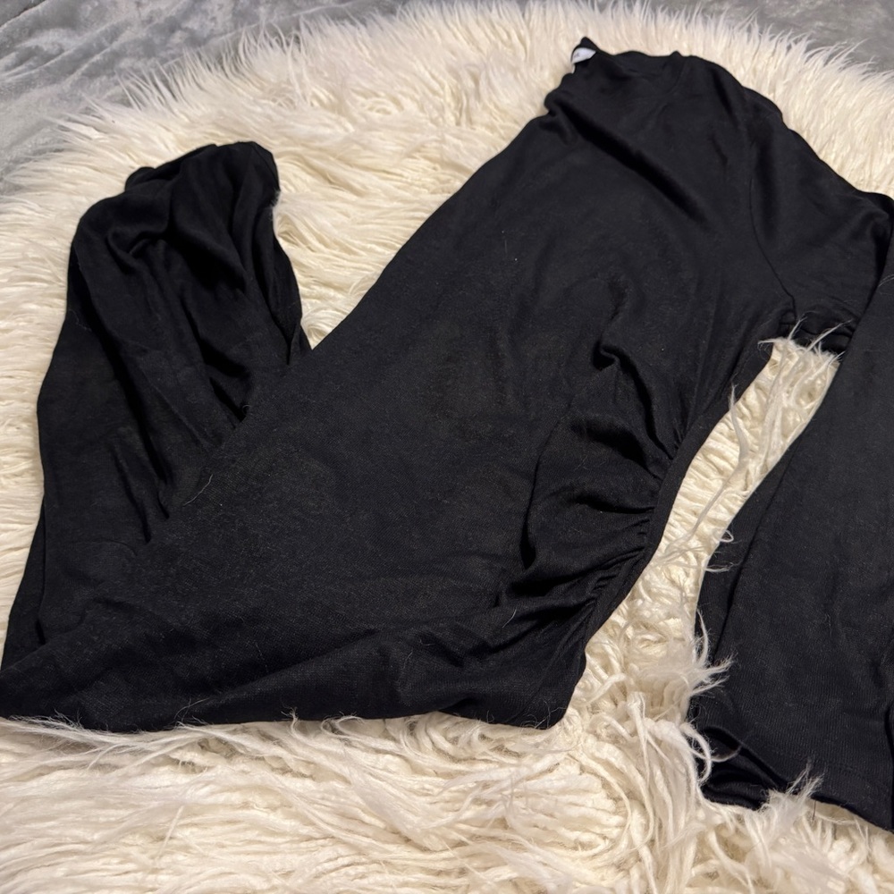 Motherhood Black Maternity Long Sleeve Dress